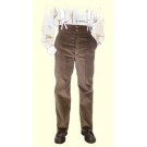Pantalon droit velours à tirants