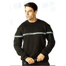 Sweat sécurité SUPREME noir avec broderie sur bande refléchissante