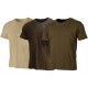 Lot de 3 Tee-Shirts Homme Beige, Kaki et Marron – 100 % Coton