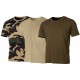 Lot de 3 Tee-Shirts Homme Beige, Kaki et Camo – 100 % Coton