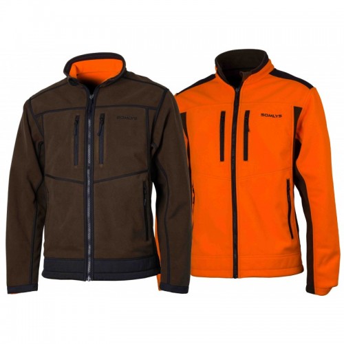 VESTE POLAR REVERSE ORANGE/MARRON