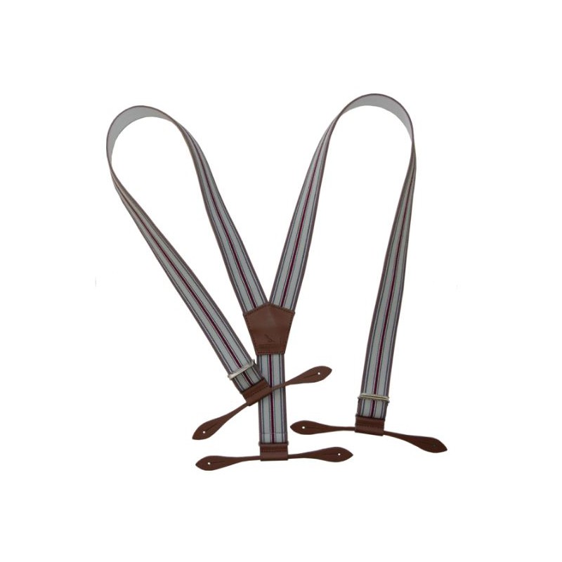 Bretelles à tresse attache cuir