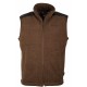 GILET POLAIRE SHERPA MARRON