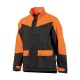 Veste bicolore orange/verte