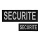 Lot de dossard et poche poitrine SECURITE