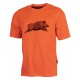 Tee-Shirt orange pour femme