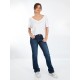 Jeans COMPLICES June Stone pour femme Bootcup Stretch
