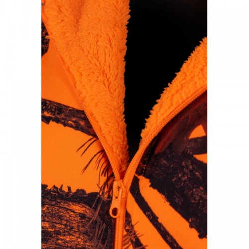 SWEAT À CAPUCHE ORANGE CAMOUFLAGE ENFANT