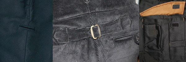 poche largeot et patte de serrage
