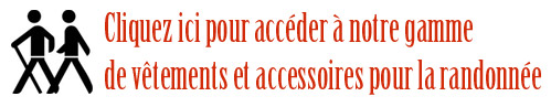 Tous les vetements et accessoires de randonnée du catalogue JMW