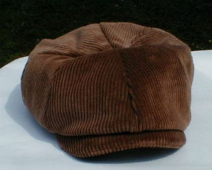 Casquette style annees 1930 velours
