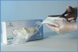 gants vinyles ou latex pour aide-soignant